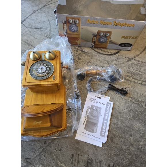 Vintage PYLE PRT45 Wall Mount Telephone Vintage Antique New